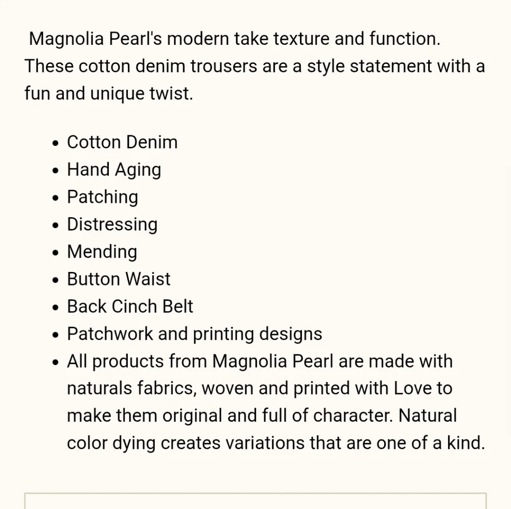 Magnolia Pearl Guadalupe Ranchero Denims - Picture 5 of 7